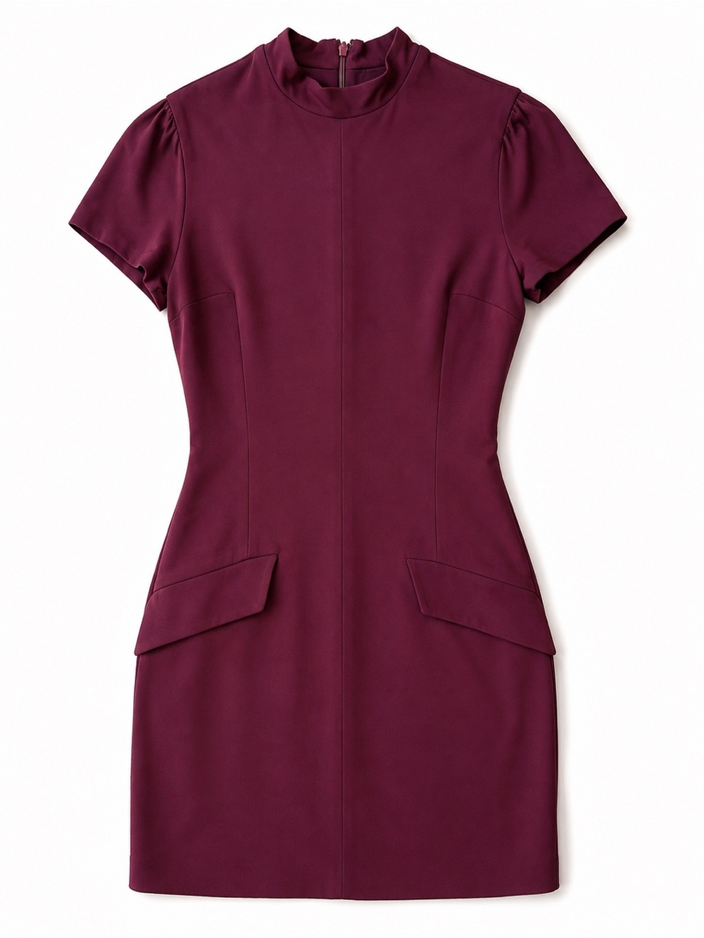 House of CB Plum Short-Sleeve Sheath Dress